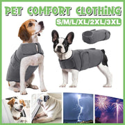 Pet Comfort Dog Relief Vest Jacket Soft Anxiety Coat for Small Medium Large Dogs - M V528-PET-COMFORTER-GREY-M-966490
