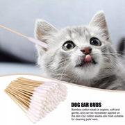 200PCS Pet Ear Eye Nose Cleaning Cotton Swabs Disposable Dog Cat Grooming Tools V528-PET-COTTON-SWAB-200PCS-192415