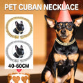 Cuban Chain Metal Dog Collar Pet Training Necklace for Small Medium Large Dogs - Gold-55cm V528-PET-CUBAN-COLLAR-GOLD-55CM-332565