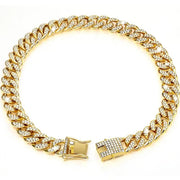Cuban Chain Metal Dog Collar Pet Training Necklace for Small Medium Large Dogs - Gold-55cm V528-PET-CUBAN-COLLAR-GOLD-55CM-332565