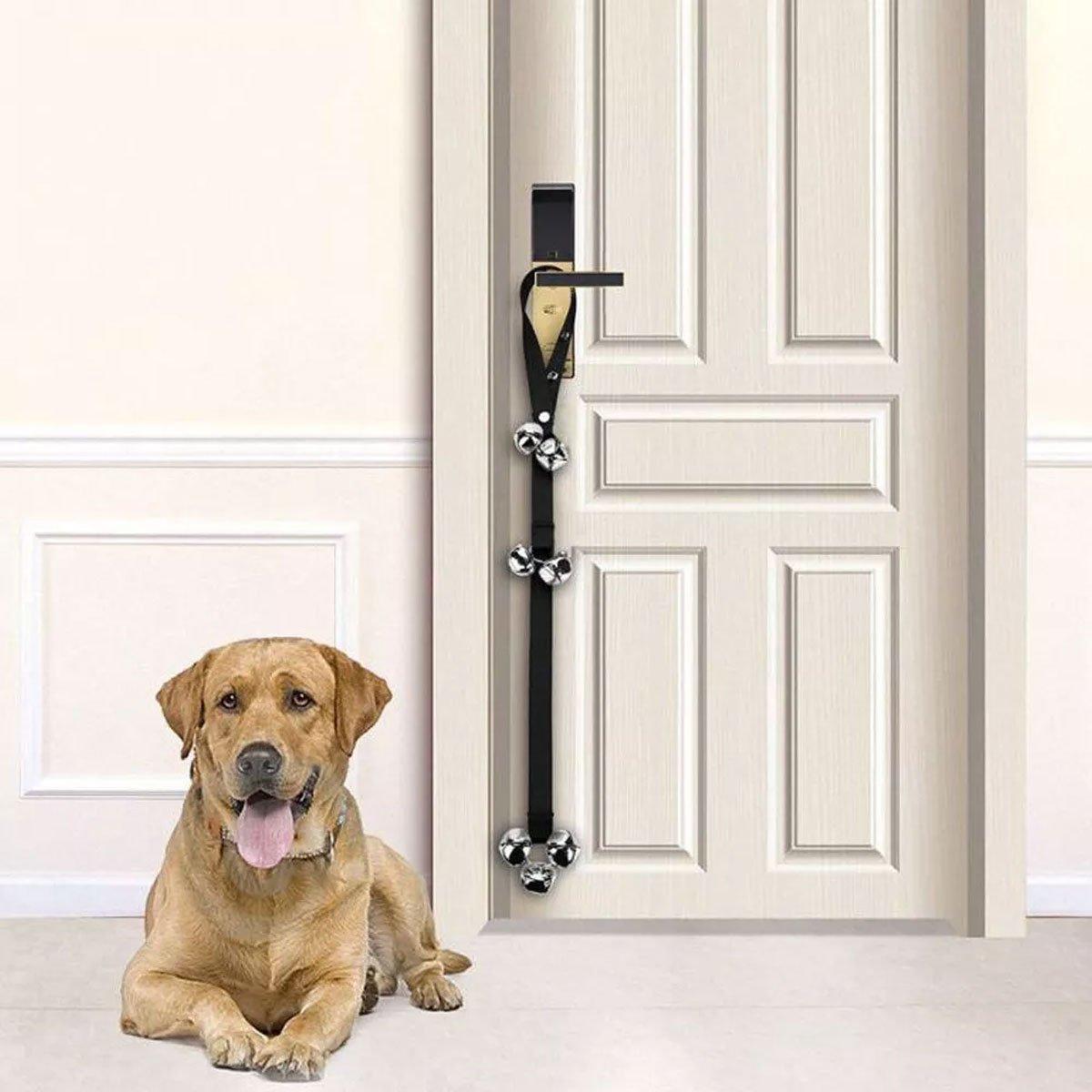 4PCS Pet Training Doorbell Rope Cat Teaser Toy Bell Interactive Play Rope Bell V528-PET-DOORBELL-ROPE-4PCS-837235