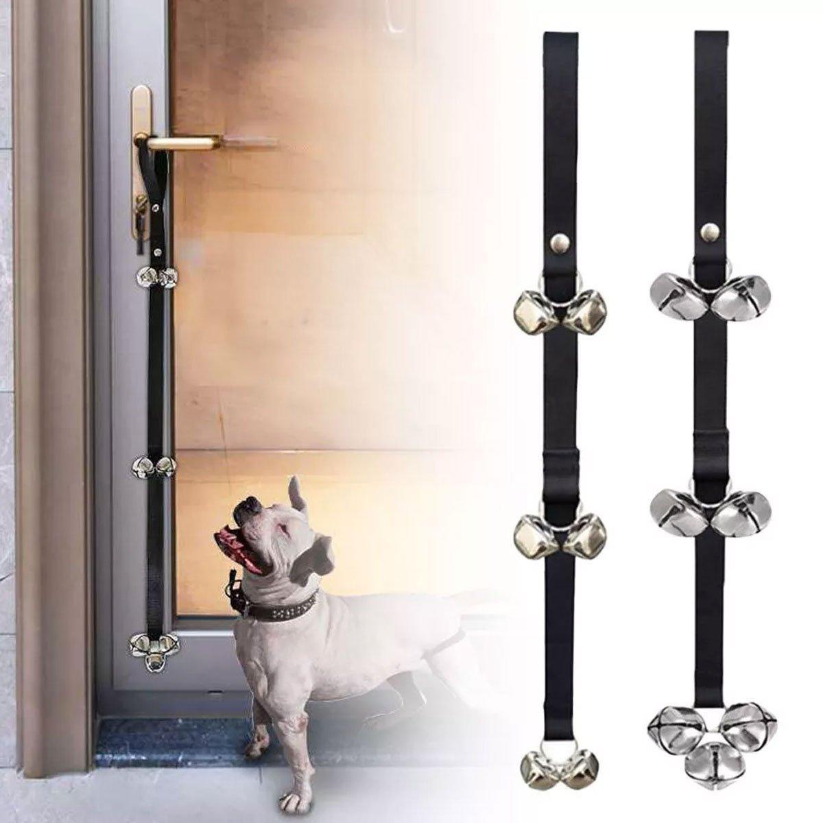 4PCS Pet Training Doorbell Rope Cat Teaser Toy Bell Interactive Play Rope Bell V528-PET-DOORBELL-ROPE-4PCS-837235