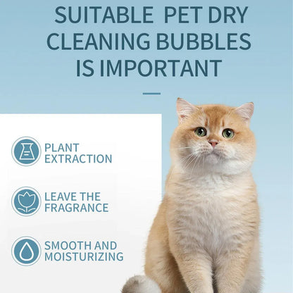 500ml Pet Leave In Dry Cleaning Foam No Rinse Bath Wash for Dogs and Cats V528-PET-DRY-CLEANING-FOAM-123920