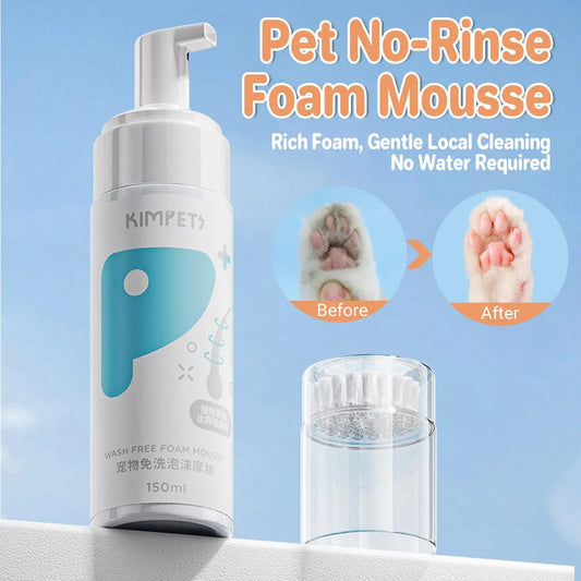 150ml Pet Dry Cleaning Foam Free Clear Body Wash Mousse for Dogs and Cats V528-PET-DRY-CLEANING-FOAM-915273