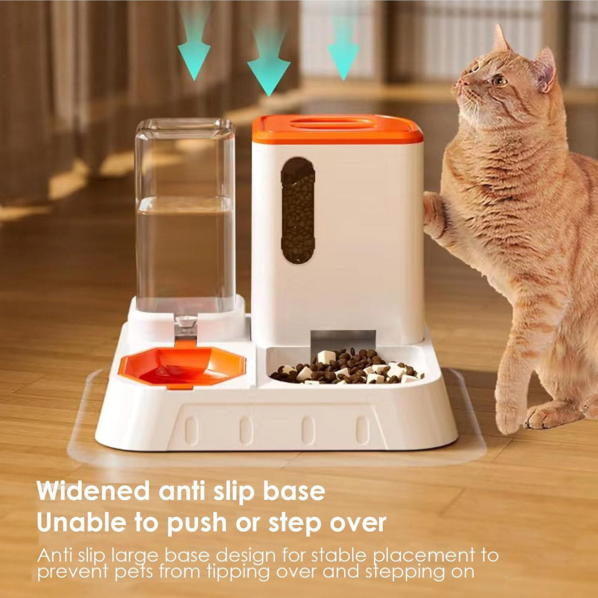 Pet Water Dispenser Automatic Feeder Bowl Cat Dog Drinking Fountain Food Feeding - Blue V528-PET-FEEDER-BLUE-684328