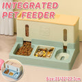All in One Pet Feeding Bowl Cat Dog Water and Food Feeder Automatic Dispenser - Blue V528-PET-FEEDER-BLUE-740455