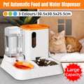 Pet Water Dispenser Automatic Feeder Bowl Cat Dog Drinking Fountain Food Feeding - Green V528-PET-FEEDER-GREEN-629416