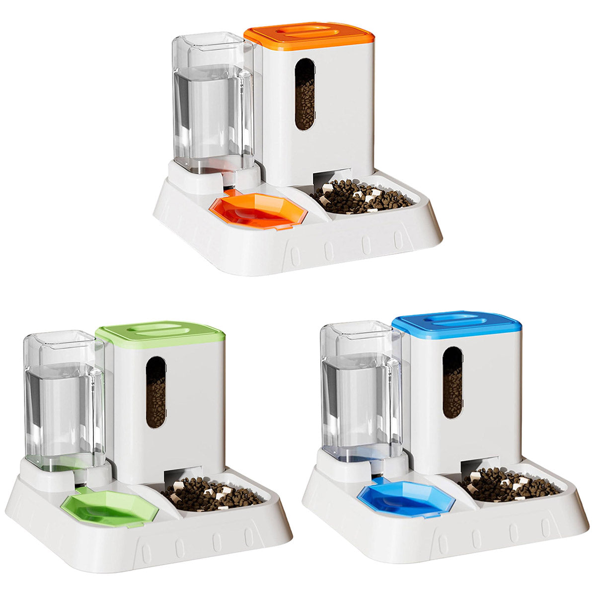 Pet Water Dispenser Automatic Feeder Bowl Cat Dog Drinking Fountain Food Feeding - Green V528-PET-FEEDER-GREEN-629416