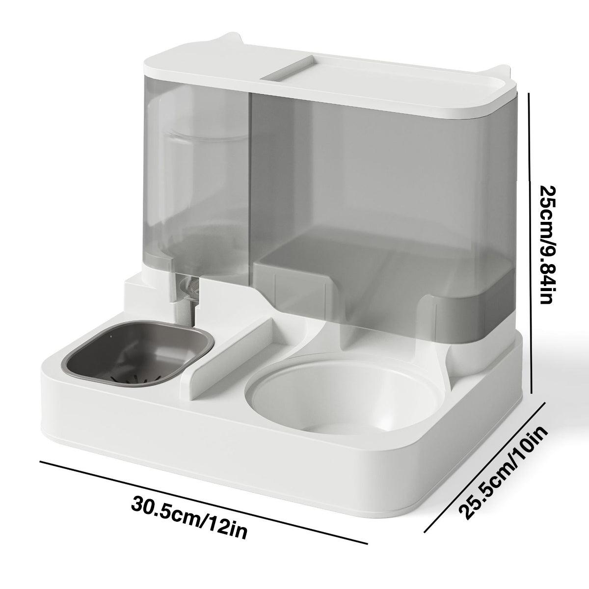 Automatic Cat Feeder Water Dispenser All in One Plastic Bowl for Cats and Dogs - Pink V528-PET-FEEDER-PINK-601529