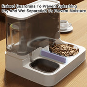Automatic Cat Feeder Water Dispenser All in One Plastic Bowl for Cats and Dogs - Pink V528-PET-FEEDER-PINK-601529