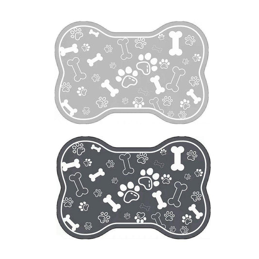 Pet Feeding Mat Non-slip Diatom Mud Absorbent Dirt-resistant Waterproof Placemat - Black-60x90cm V528-PET-FEEDING-MAT-BLACK-60-90-227847