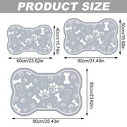 Pet Feeding Mat Non-slip Diatom Mud Absorbent Dirt-resistant Waterproof Placemat - Grey-60x90cm V528-PET-FEEDING-MAT-GREY-60-90-734811