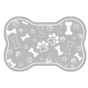 Pet Feeding Mat Non-slip Diatom Mud Absorbent Dirt-resistant Waterproof Placemat - Grey-60x90cm V528-PET-FEEDING-MAT-GREY-60-90-734811