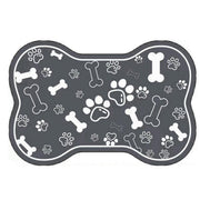 Pet Feeding Mat Non-slip Diatom Mud Absorbent Dirt-resistant Waterproof Placemat - Grey-60x90cm V528-PET-FEEDING-MAT-GREY-60-90-734811