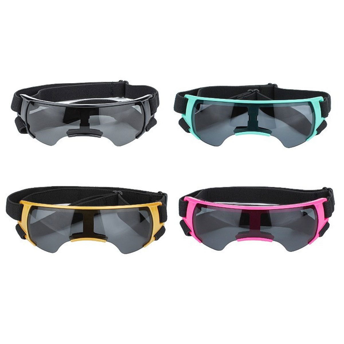 Pet Dog Sunglasses Goggles UV Eye Shield for Small Dogs Outdoor Travel Sunshade - Gold V528-PET-GLASSES-GOLD-146295