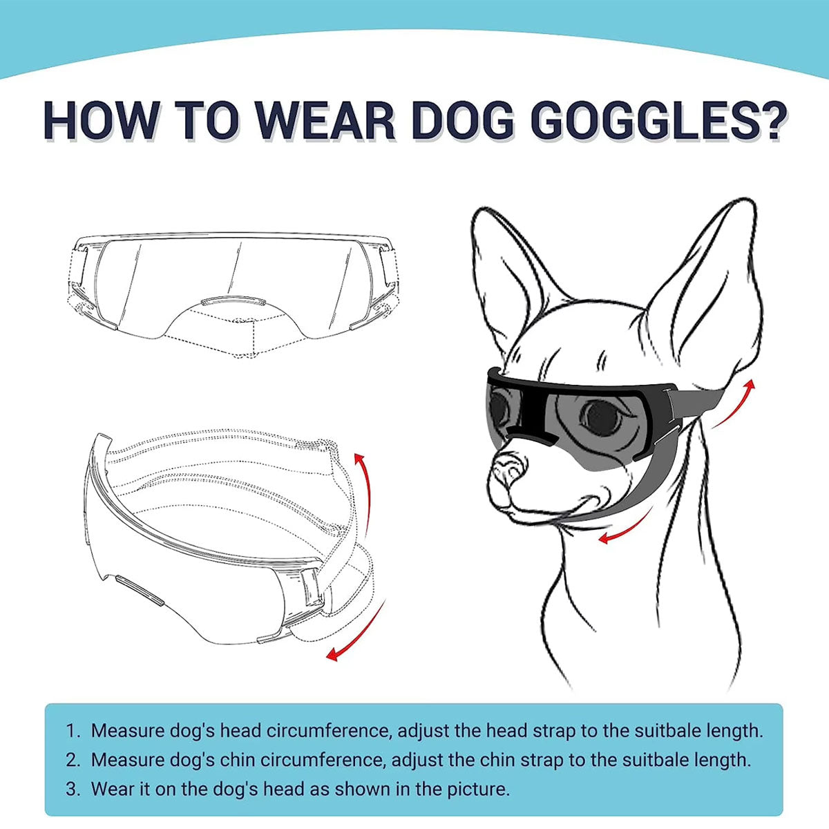 Pet Dog Sunglasses Goggles UV Eye Shield for Small Dogs Outdoor Travel Sunshade - Gold V528-PET-GLASSES-GOLD-146295