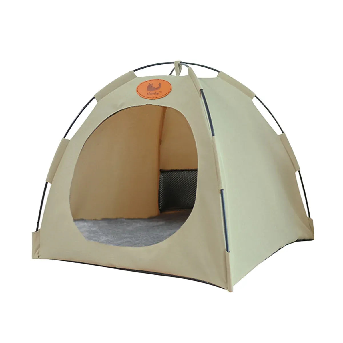Folding Camping Pet Tent for Cats Puppy Bed Indoor Cat Nest Dog Cave Style House - Beige V528-PET-HOUSE-BEIGE-L-818769