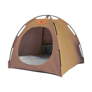 Folding Camping Pet Tent for Cats Puppy Bed Indoor Cat Nest Dog Cave Style House - Coffee V528-PET-HOUSE-COFFEE-L-596101