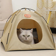 Folding Camping Pet Tent for Cats Puppy Bed Indoor Cat Nest Dog Cave Style House - Grey V528-PET-HOUSE-GREY-L-783239