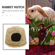 Rabbit Grass Nest Small Pet Breeding Hideout Natural Straw House For Hamster Use V528-PET-HOUSE-L-421039