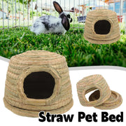 Rabbit Grass Nest Small Pet Breeding Hideout Natural Straw House For Hamster Use V528-PET-HOUSE-L-421039