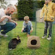 Rabbit Grass Nest Small Pet Breeding Hideout Natural Straw House For Hamster Use V528-PET-HOUSE-L-421039