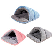 Pet Kennel Sleeping Bag Semi Enclosed Bed for Small Animals Cats and Puppies - Pink V528-PET-HOUSE-PINK-541179