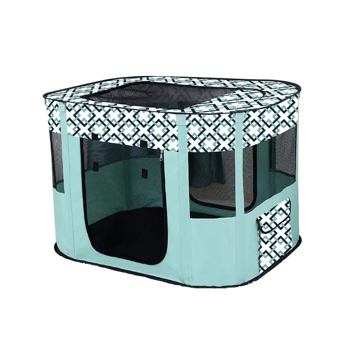 Foldable Cat Dog Kennel Pet Delivery Cage Portable Pet Fence Tent - Purple-XL V528-PET-HOUSE-PURPLE-XL-308408