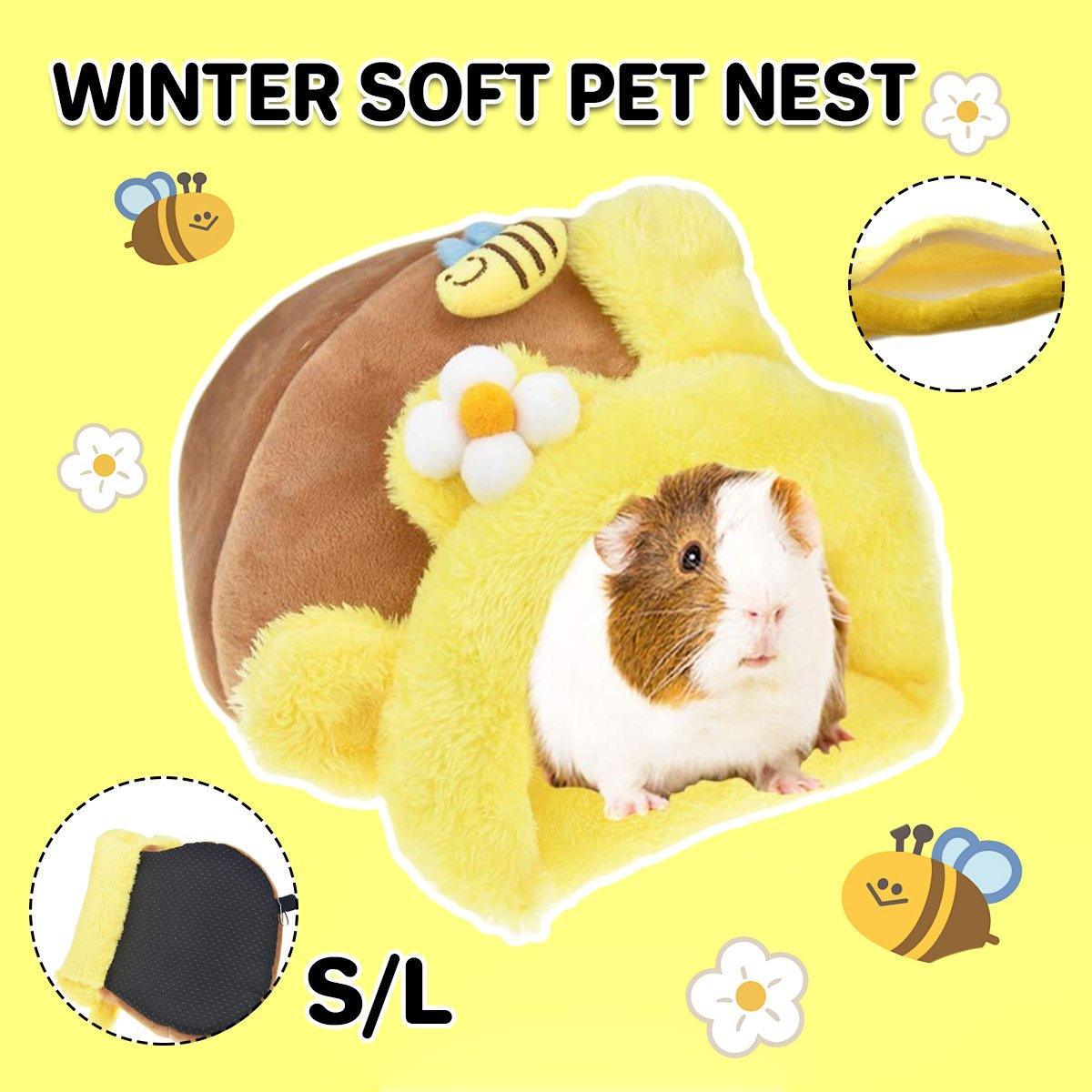 Wear-resistant Pet Bird Nest Cotton Padded Small Animal Bed Cozy Honeypot Design - S V528-PET-HOUSE-S-867789