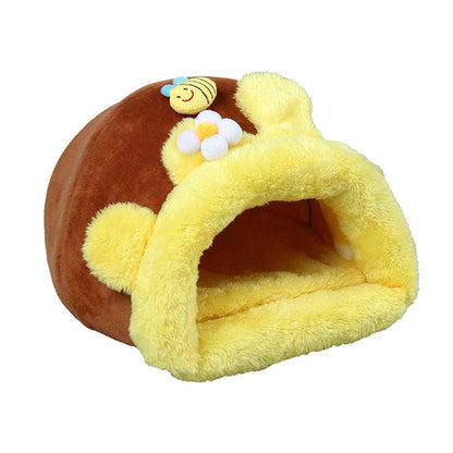 Wear-resistant Pet Bird Nest Cotton Padded Small Animal Bed Cozy Honeypot Design - S V528-PET-HOUSE-S-867789