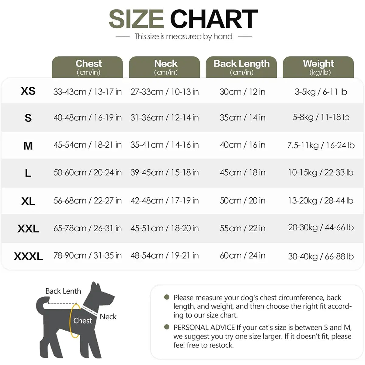 Calming Dog Vest for Stress Relief Travel Thunder Wrap Jacket for Medium Large Dogs - S V528-PET-JACKET-GREEN-S