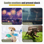 Calming Dog Vest for Stress Relief Travel Thunder Wrap Jacket for Medium Large Dogs - S V528-PET-JACKET-GREEN-S