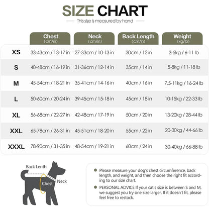 Calming Dog Vest for Stress Relief Travel Thunder Wrap Jacket for Medium Large Dogs - XS V528-PET-JACKET-GREEN-XS