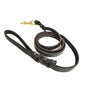 Dog Leash Cowhide Lead Heavy Duty Leather M Size Brown For Walking Training - Black V528-PET-LEASH-BLACK-980562