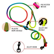 Adjustable Diagonal Dog Walking Leash Hands Free Crossbody Pet Lead Dogs - Black V528-PET-LEASH-HANDS-FREE-BLACK-548814