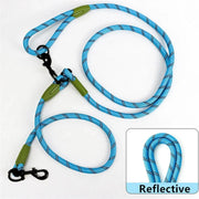 Adjustable Diagonal Dog Walking Leash Hands Free Crossbody Pet Lead Dogs - Black V528-PET-LEASH-HANDS-FREE-BLACK-548814