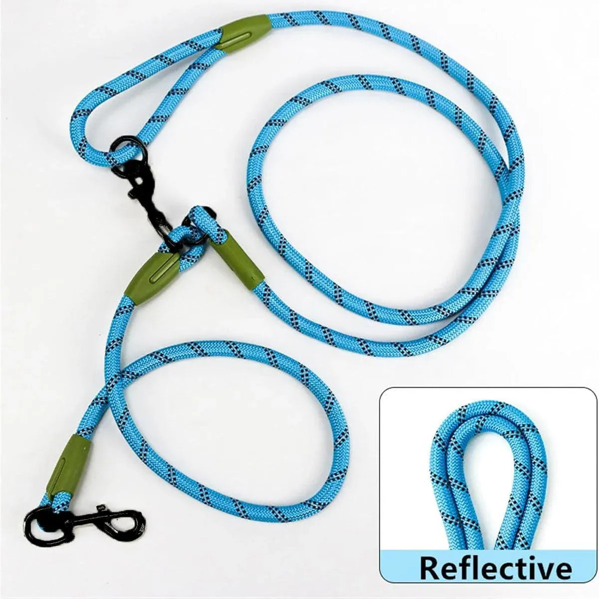 Adjustable Diagonal Dog Walking Leash Hands Free Crossbody Pet Lead Dogs - Black V528-PET-LEASH-HANDS-FREE-BLACK-548814