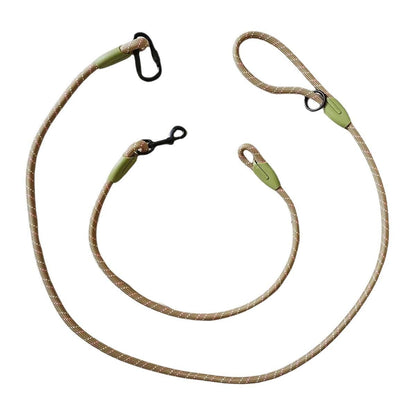 Adjustable Diagonal Dog Walking Leash Hands Free Crossbody Pet Lead Dogs - Khaki V528-PET-LEASH-HANDS-FREE-KHAKI-932229