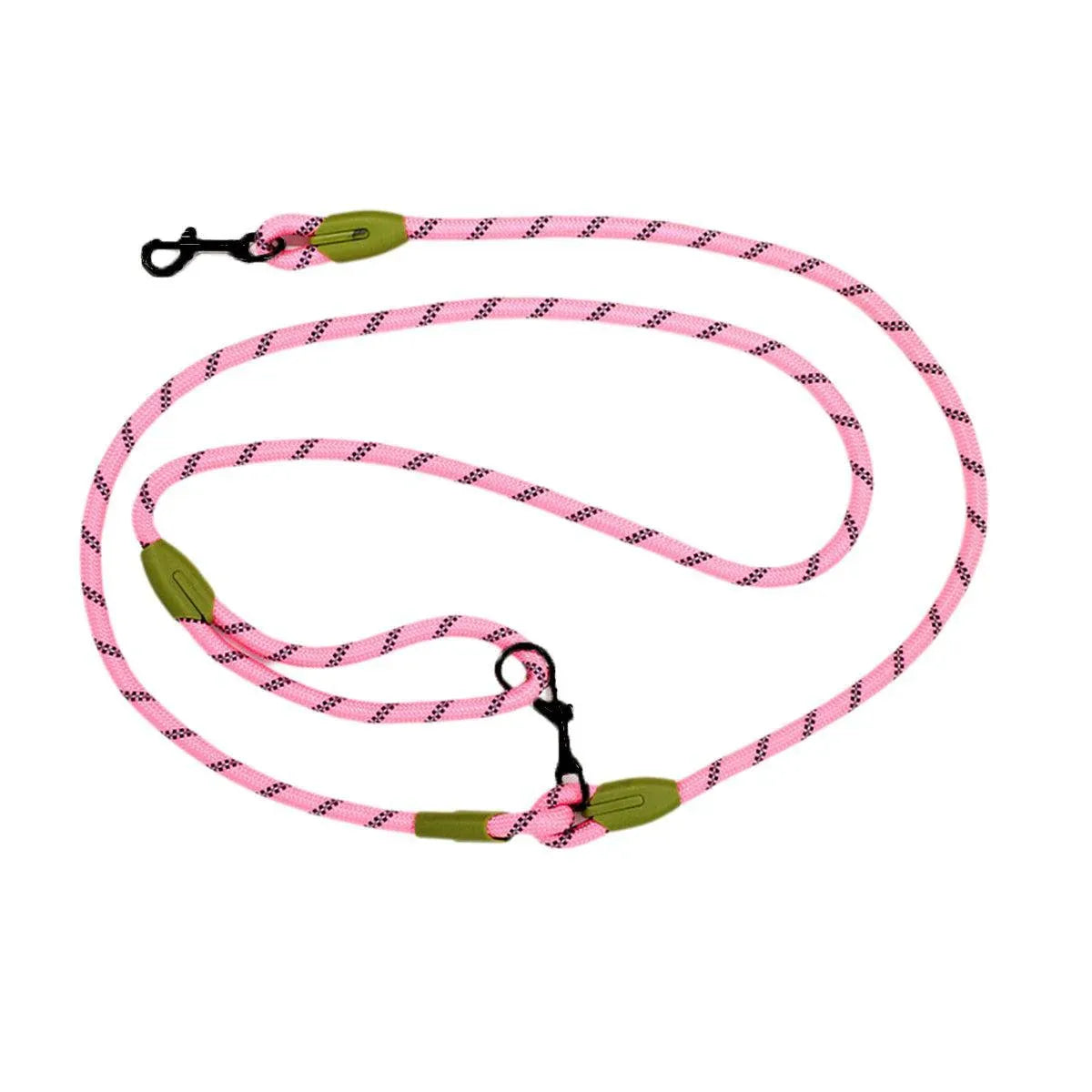 Adjustable Diagonal Dog Walking Leash Hands Free Crossbody Pet Lead Dogs - Pink V528-PET-LEASH-HANDS-FREE-PINK-916868