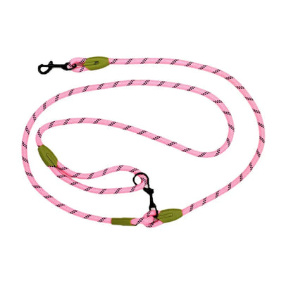 Adjustable Diagonal Dog Walking Leash Hands Free Crossbody Pet Lead Dogs - Pink V528-PET-LEASH-HANDS-FREE-PINK-916868