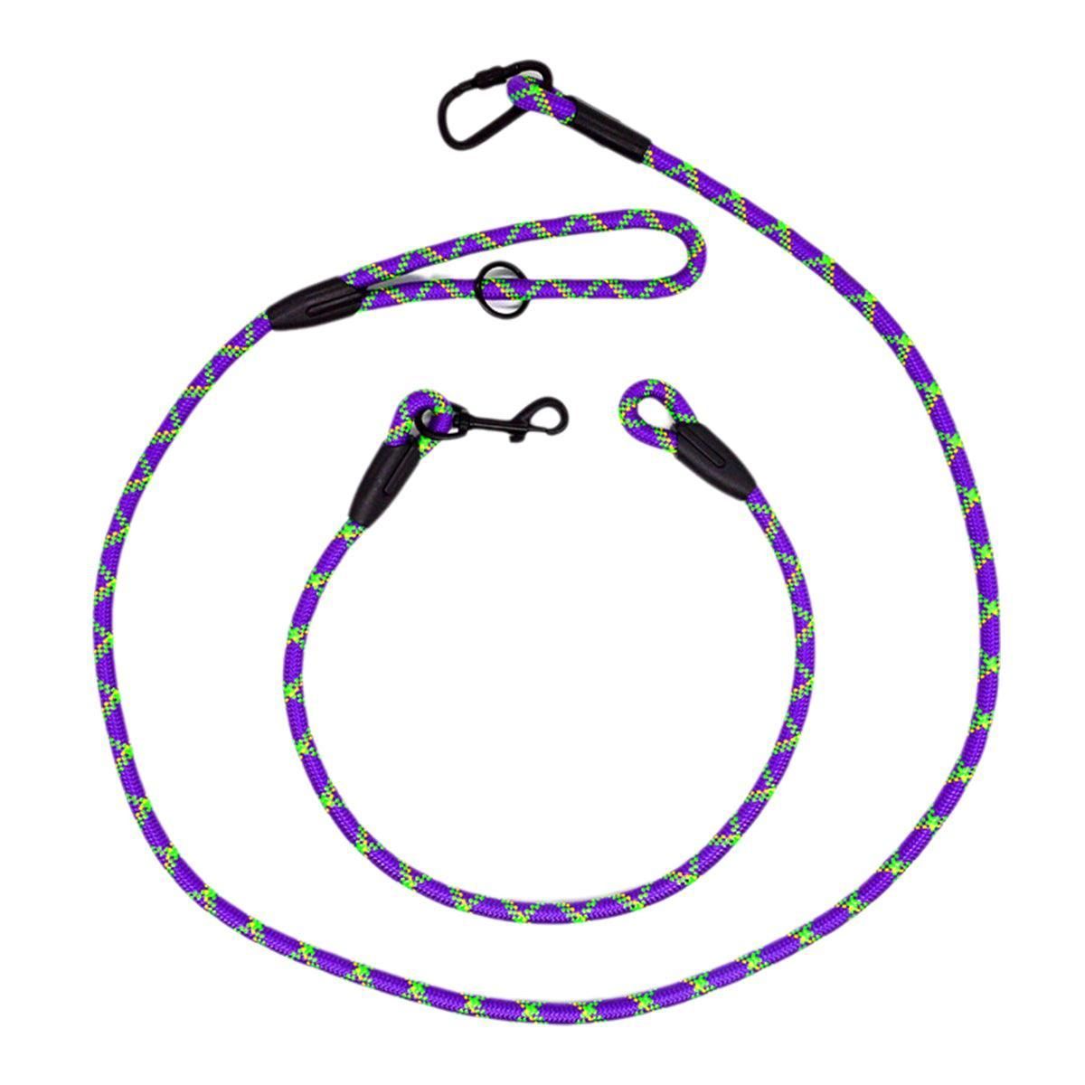 Adjustable Diagonal Dog Walking Leash Hands Free Crossbody Pet Lead Dogs - Purple V528-PET-LEASH-HANDS-FREE-PURPLE-599039