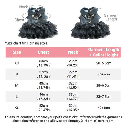 Autumn Winter Pet Dog Cat Dress Faux Leather Sequin Skirt Outfit for Small Dogs - M V528-PET-LEATHER-SKIRT-M-519576