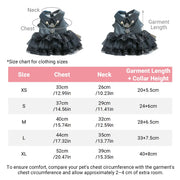 Autumn Winter Pet Dog Cat Dress Faux Leather Sequin Skirt Outfit for Small Dogs - S V528-PET-LEATHER-SKIRT-S-562173