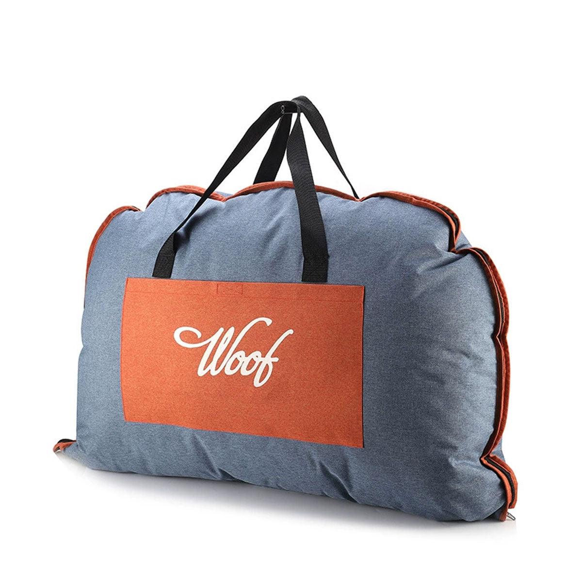 Portable Folding Pet Kennel Zippered Outdoor Dog Bed Travel Mat Waterproof - Blue Orange V528-PET-MAT-BLUE-ORANGE-S-490385
