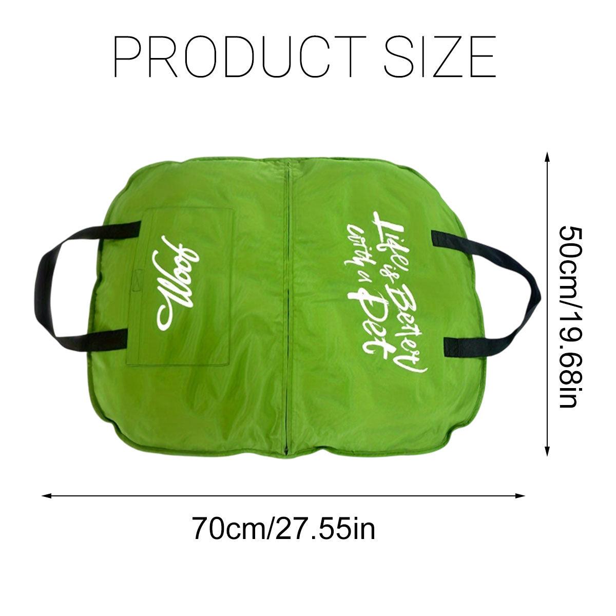 Portable Folding Pet Kennel Zippered Outdoor Dog Bed Travel Mat Waterproof - Yellow V528-PET-MAT-MG-YELLOW-S-247274
