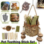 Pet Teething Stick Set Chew Toys for Hamster Dental Care Small Animal Supplies V528-PET-MOLAR-ROD-473026