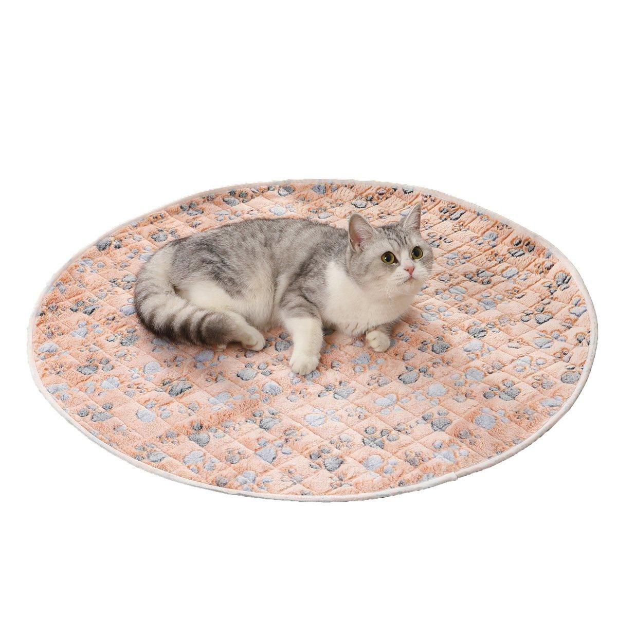 Waterproof Dog Pads Round Diaper Pads Pet Training Pads for Puppies and Dogs - White-35cm V528-PET-PAD-ZYBS-40CM-956036