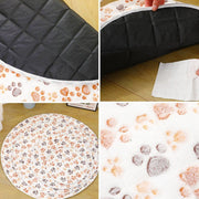 Waterproof Dog Pads Round Diaper Pads Pet Training Pads for Puppies and Dogs - White-75cm V528-PET-PAD-ZYBS-80CM-962581