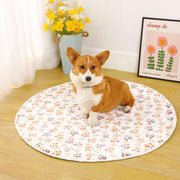 Waterproof Dog Pads Round Diaper Pads Pet Training Pads for Puppies and Dogs - White-75cm V528-PET-PAD-ZYBS-80CM-962581