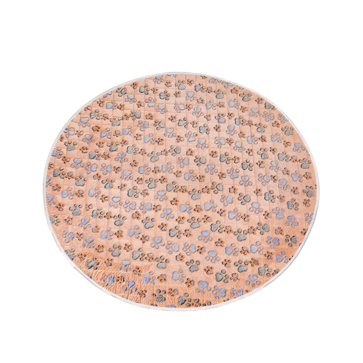 Waterproof Dog Pads Round Diaper Pads Pet Training Pads for Puppies and Dogs - Khaki-55cm V528-PET-PAD-ZYKQ-60CM-190129